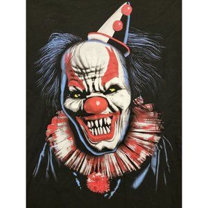 Scary Clown Horror Graphic Tee Shirt Halloween sz Medium 38-40 New NWT
